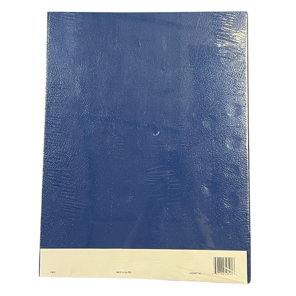 Coinmap Inc State Quarters Map 12.5x16.5 Blue Collector Display New‎ Organizer